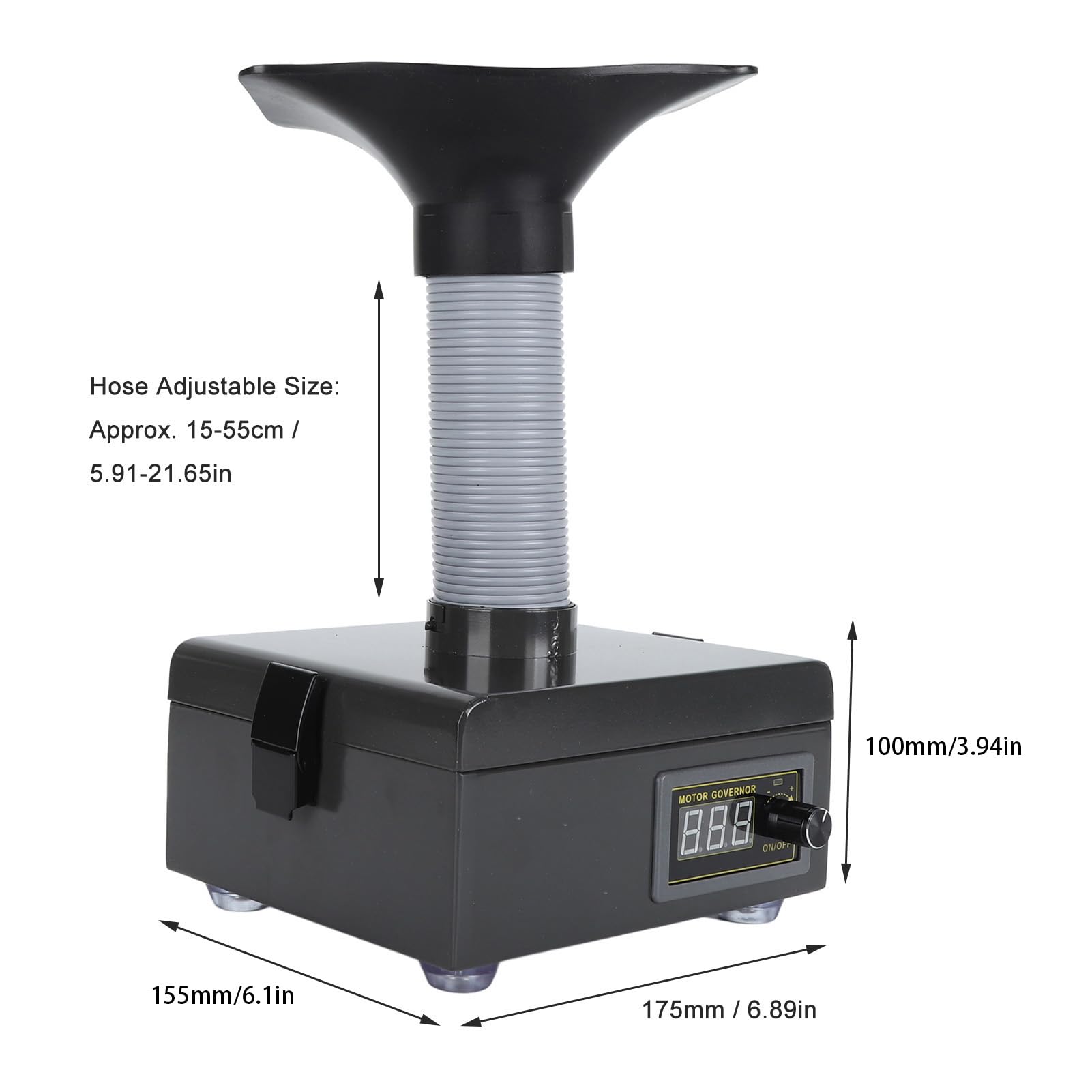 Extractor de Humo de Soldadura,Amortiguador de Humo de Soldadura, Absorbedor de Prevención de Humo, 150 W, de Filtración de 3 pasos, 7000 RPM Plancha Eléctrica, Extractor de