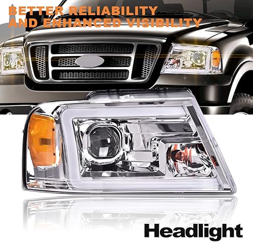 Miniatura 4 de CNNELL Conjunto de faros delanteros LED compatible con Ford F-150 Pickup 04-08Lincoln Mark LT 06-08, (no para modelos 04 F150 HeritageFlareside),