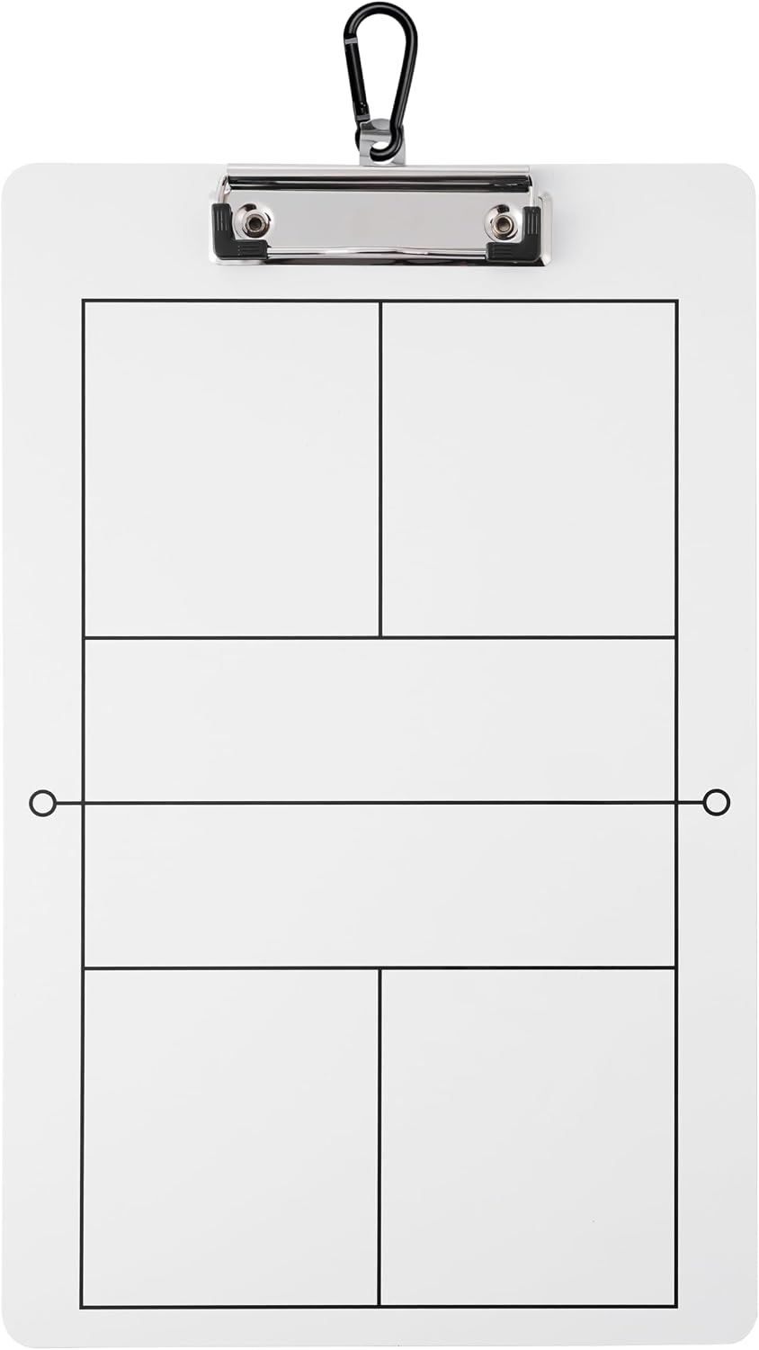 Double-Sided Dry Erase Pickleball Coaching Clipboard, White Board with Court Diagram
