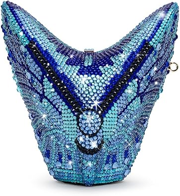 JW PEI Women's Paisley Crystal Butterfly Clutch