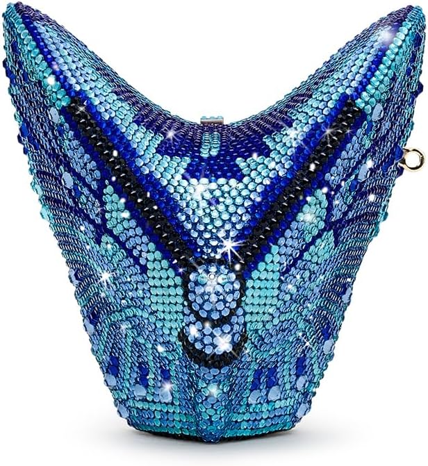 JW PEI Women's Paisley Crystal Butterfly Clutch