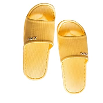 Shower Slipper, Women/Mens Slippers,Bathroom Non-Slip Slippers, Pool Slides Open Toe, Shower Shoes, Toilet Slippers, Indoor Home House Sandal 5-5.5 Women, Yellow