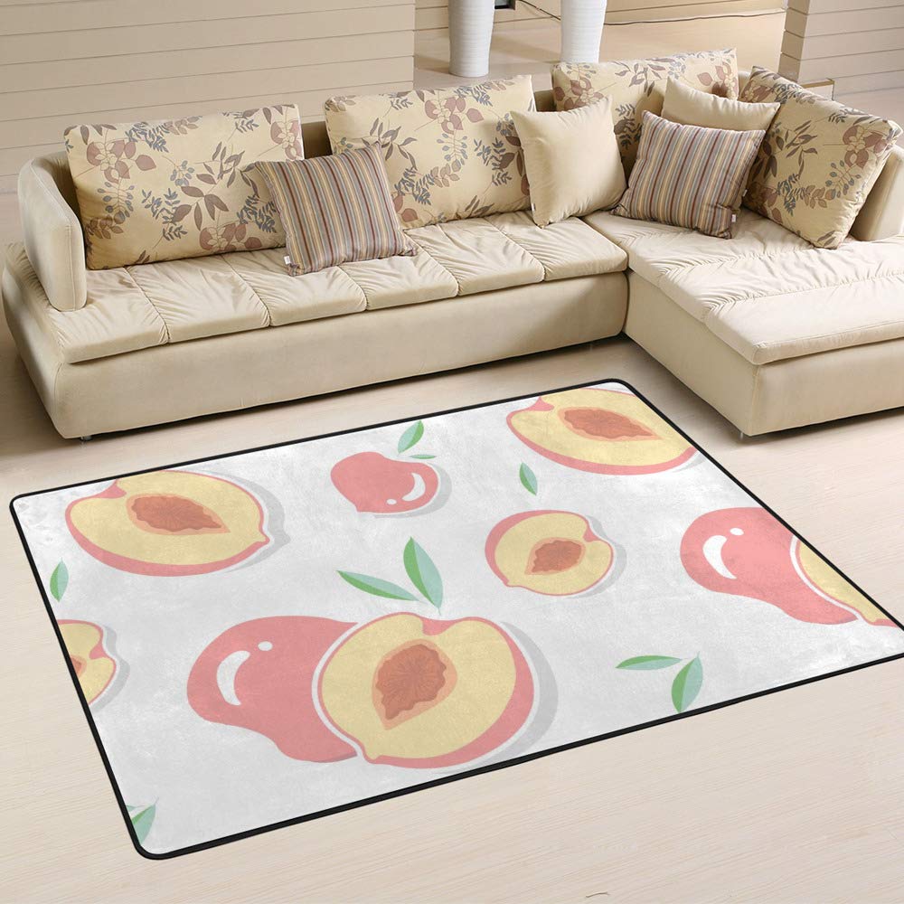 Tapis de salon facile à nettoyer Ruchen | Fini la peur des taches sur le crème