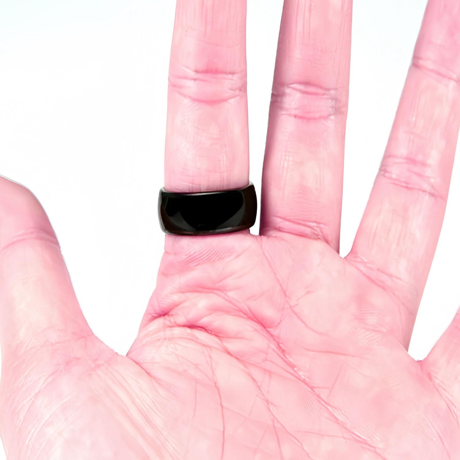 Anello NFC in Ceramica Impermeabile, Tecnologia di Rilevamento a Tutto Tondo Anello Intelligente Indossabile Integrato nel Chip IC Ntag215, per Controllo Accessi