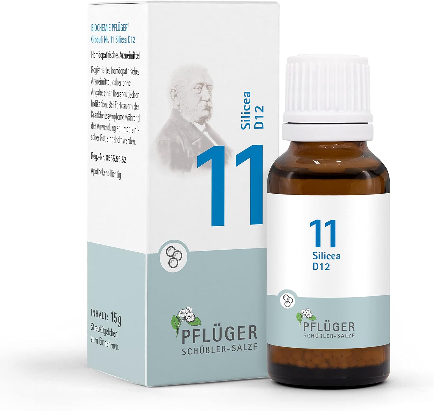 PFLÜGER Schüßler Salze Nr. 11 Silicea D12 - 15g Globuli - Das Salz der
