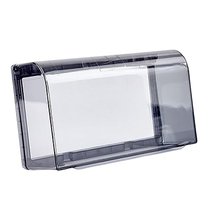 SAZ DEKOR Receptacle Protector 118 Type Wall Switch Cover for Office Kitchen Warehouse Black