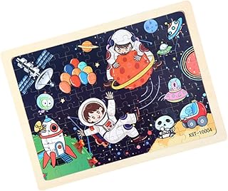 SUPVOX Jugar para Juguete de educación temprana Rompecabezas del Espacio Exterior Juguete del Rompecabezas de los Juguete Educativo Rompecabezas de Juguete de Madera