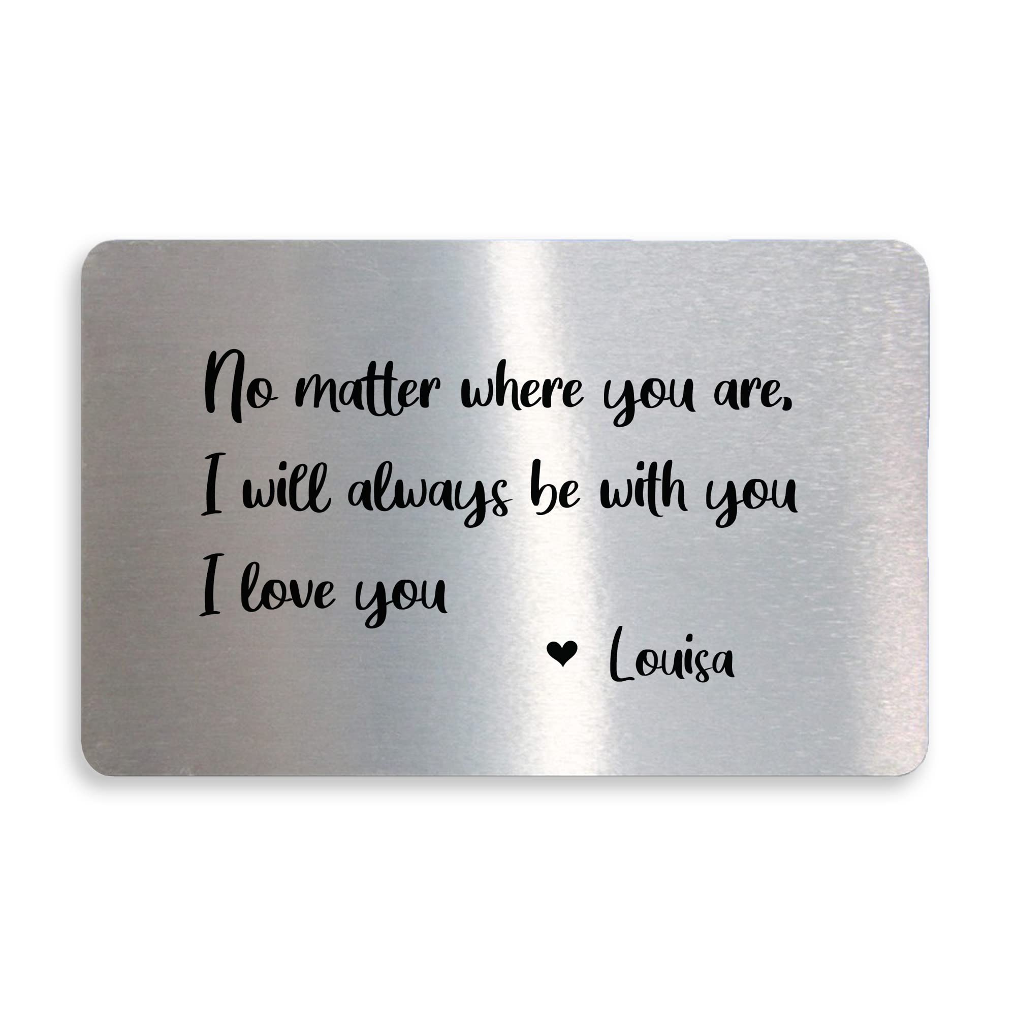 RED OCEAN PERSONALISED Wallet Insert Anniversary Birthday Christmas For Him or Her