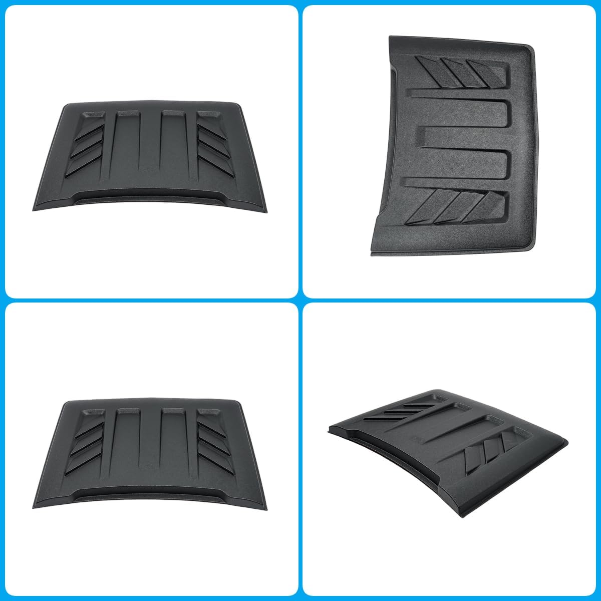 Dermon Hood Scoop for 2022-2025 Ford Maverick Hood Air Intake Bonnet Scoop Vent Cover ABS Matte Gray