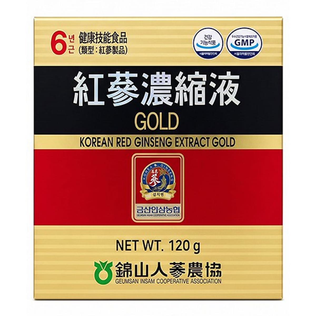 Amazon | 6年根・高麗紅参濃縮液GOLD（120g）／高麗人参エキス 6年根