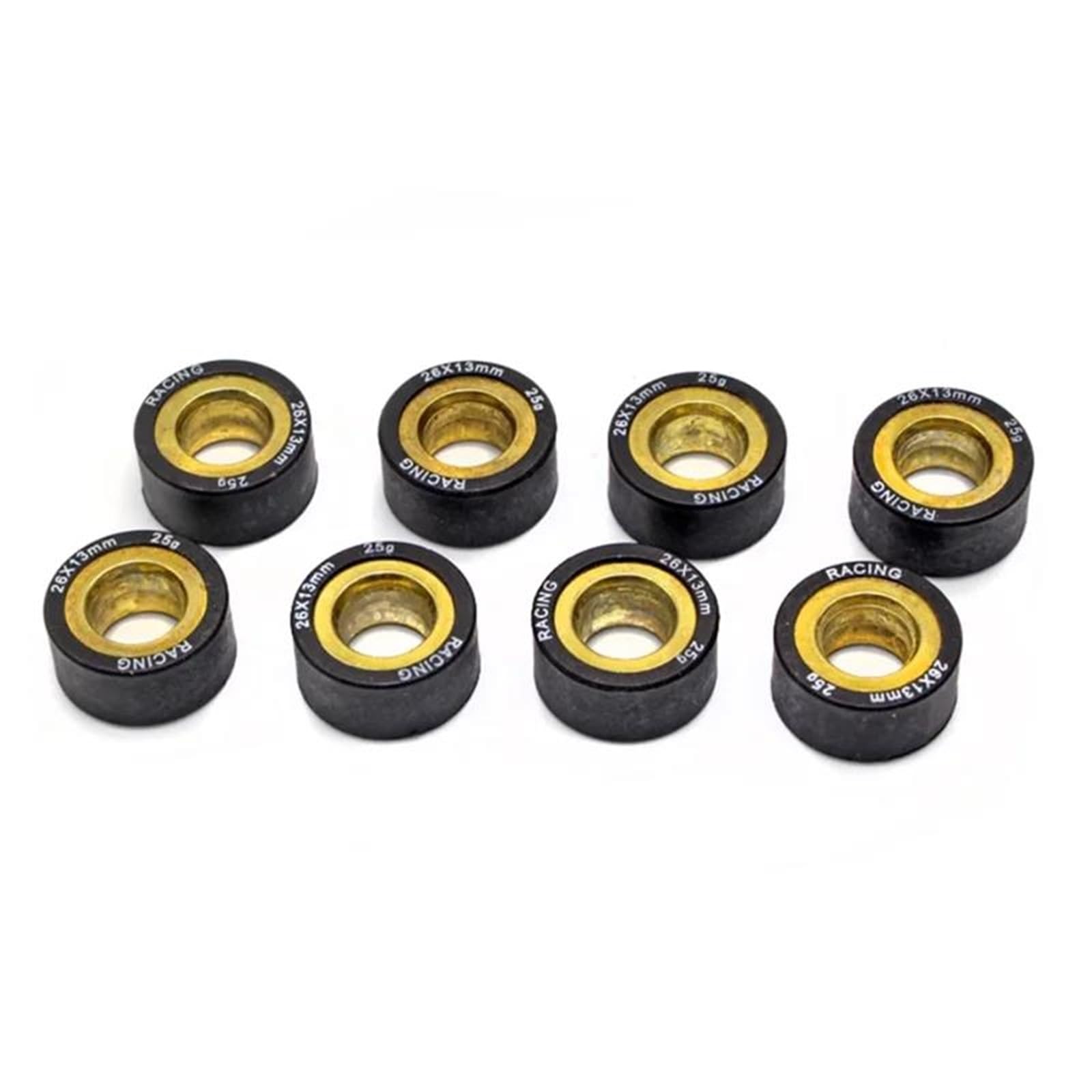 Liscio e silenzioso 8 Pezzi 26x13mm 25g Rulli Variatori Scooter Per S&uzuki AN400 Per Burgman Per Skywave 400 AN 400 1999-2006 Perline Frizione