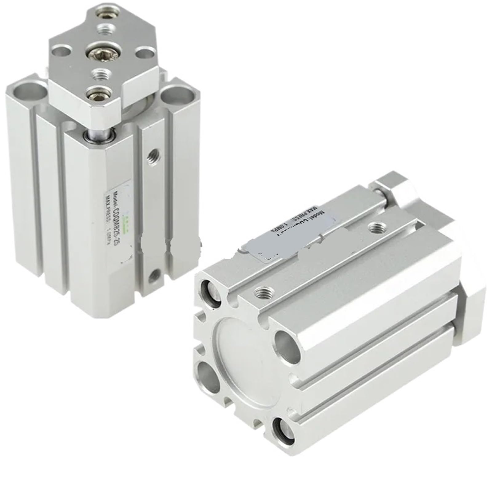 Vérin pneumatique CQMB20 alésage 20mm compact avec tige de guidage intégrée