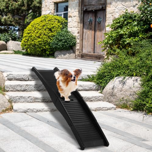 Rampe pour Chien Pliable, Rampe Voiture Tripliable Portable et Légère pour Voitures, Camions et SUV - 150 × 40 cm