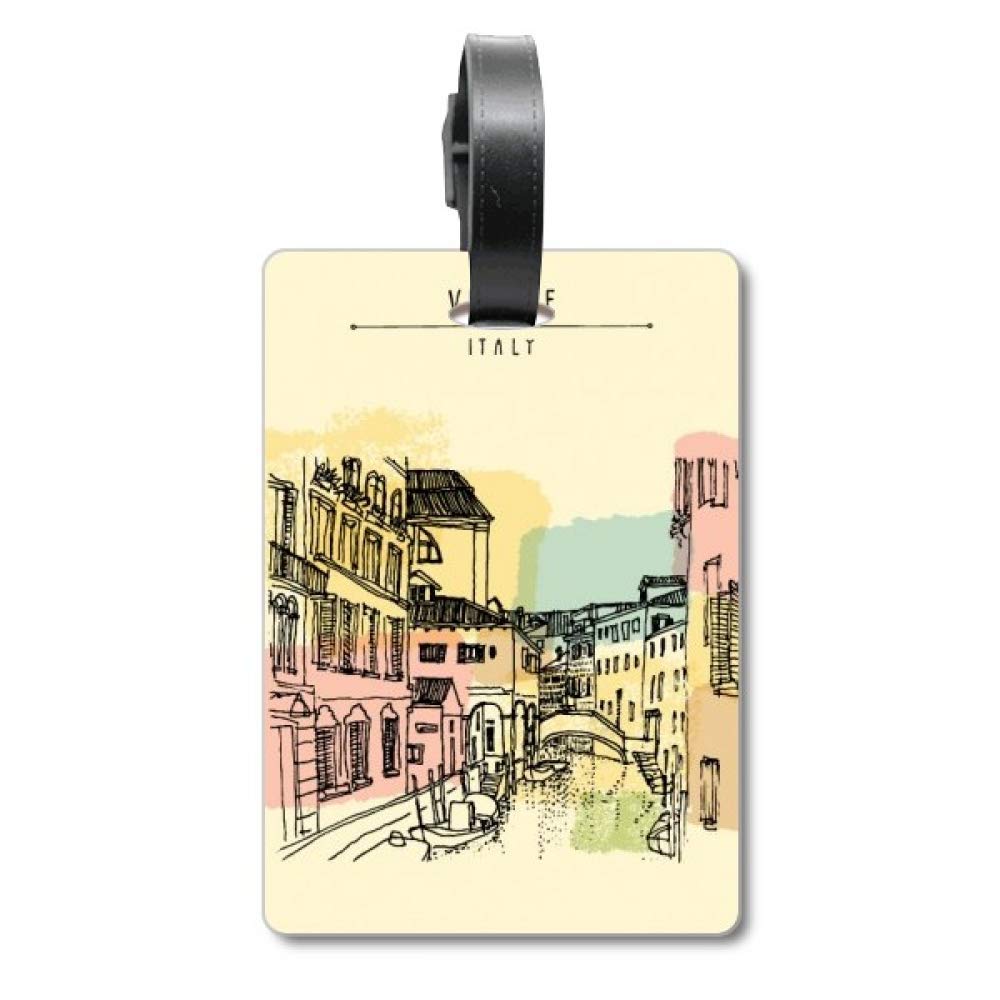 Étiquette de valise motif Venise Italie pour bagage de voyage - 5