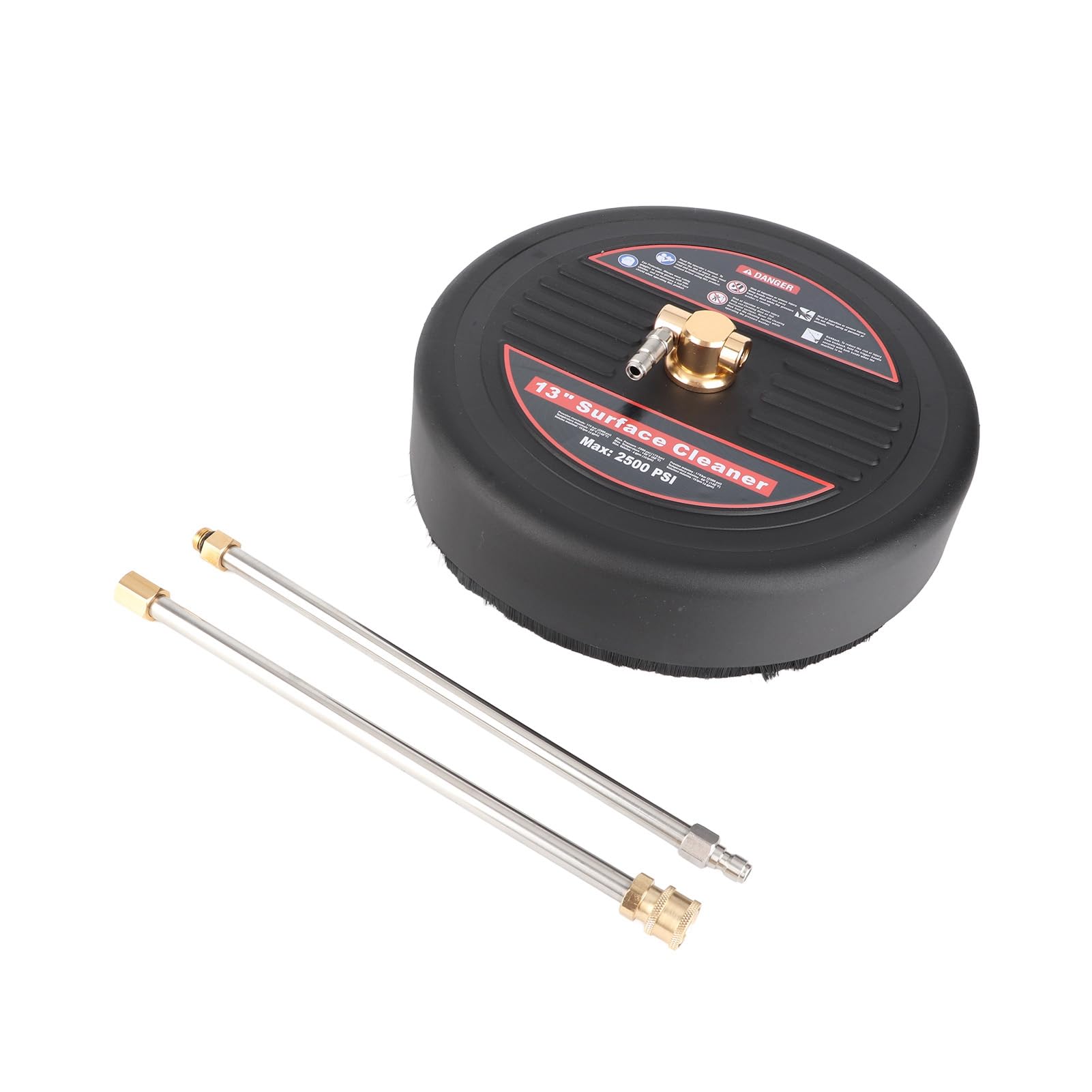 Jeffergarden Accesorio para Limpiador de Superficies para Lavadora a Presión de 13 Pulgadas, Limpiador de Superficies para Lavadora Eléctrica de Latón y Acero Inoxidable ABS, 2500 PSI, 140 °F,