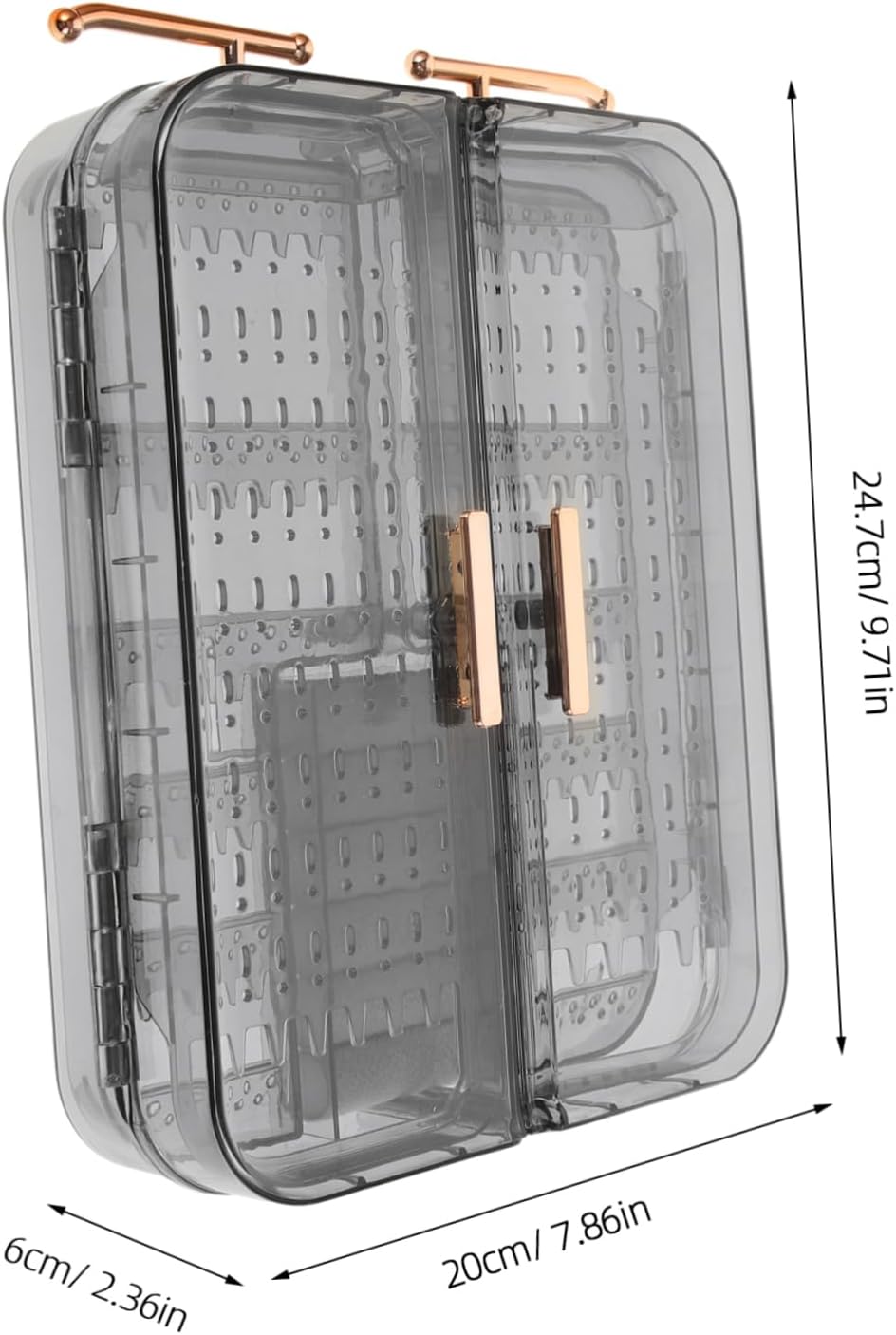 Healeved Stylish Wall Jewelry Holder Jewelry Organizer Rack Storage Box Wall Earring Organizer Home Decor Accessory