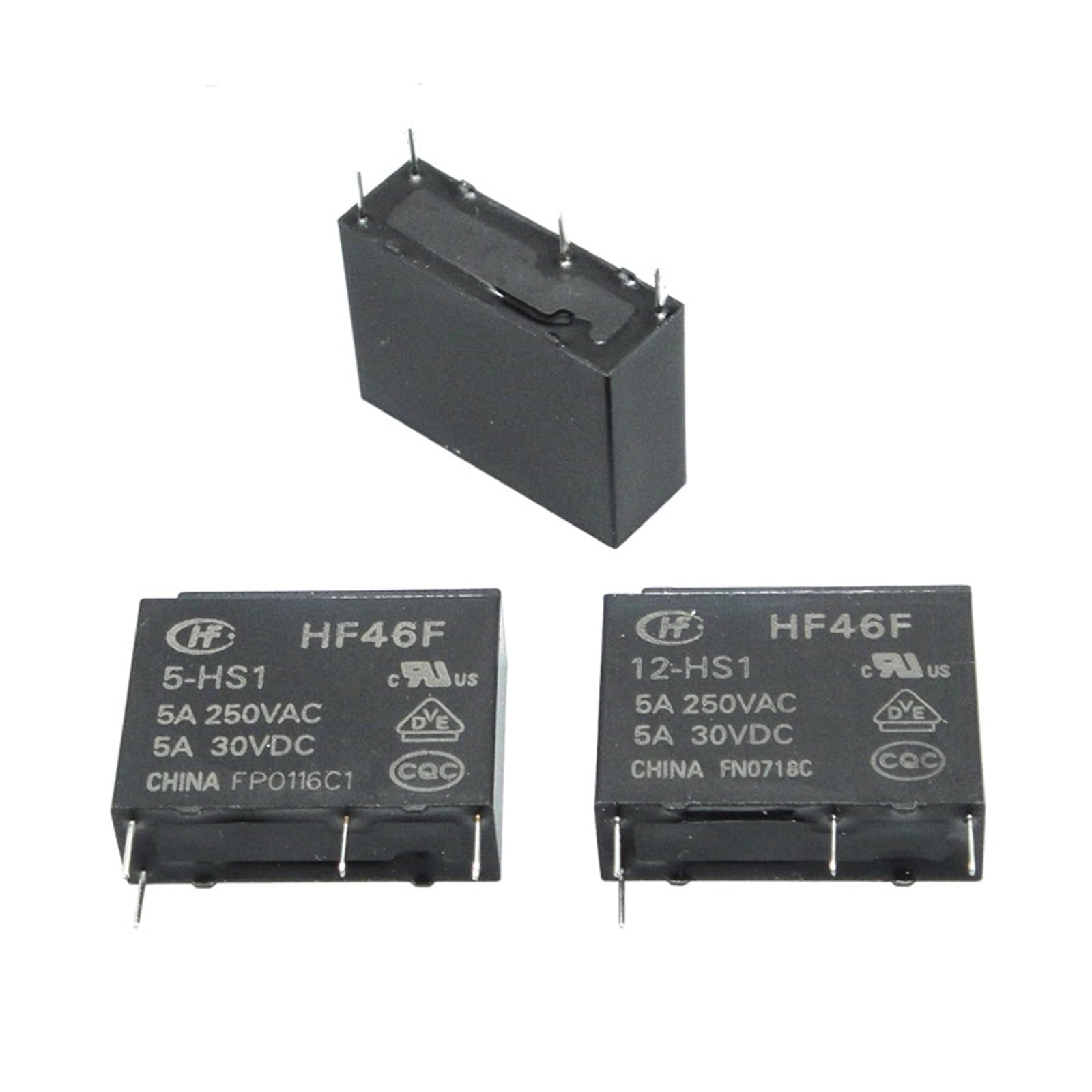 Relais HF46F-5 12 24-HS1 commutation 5A sécurisée pour automatisme - 4