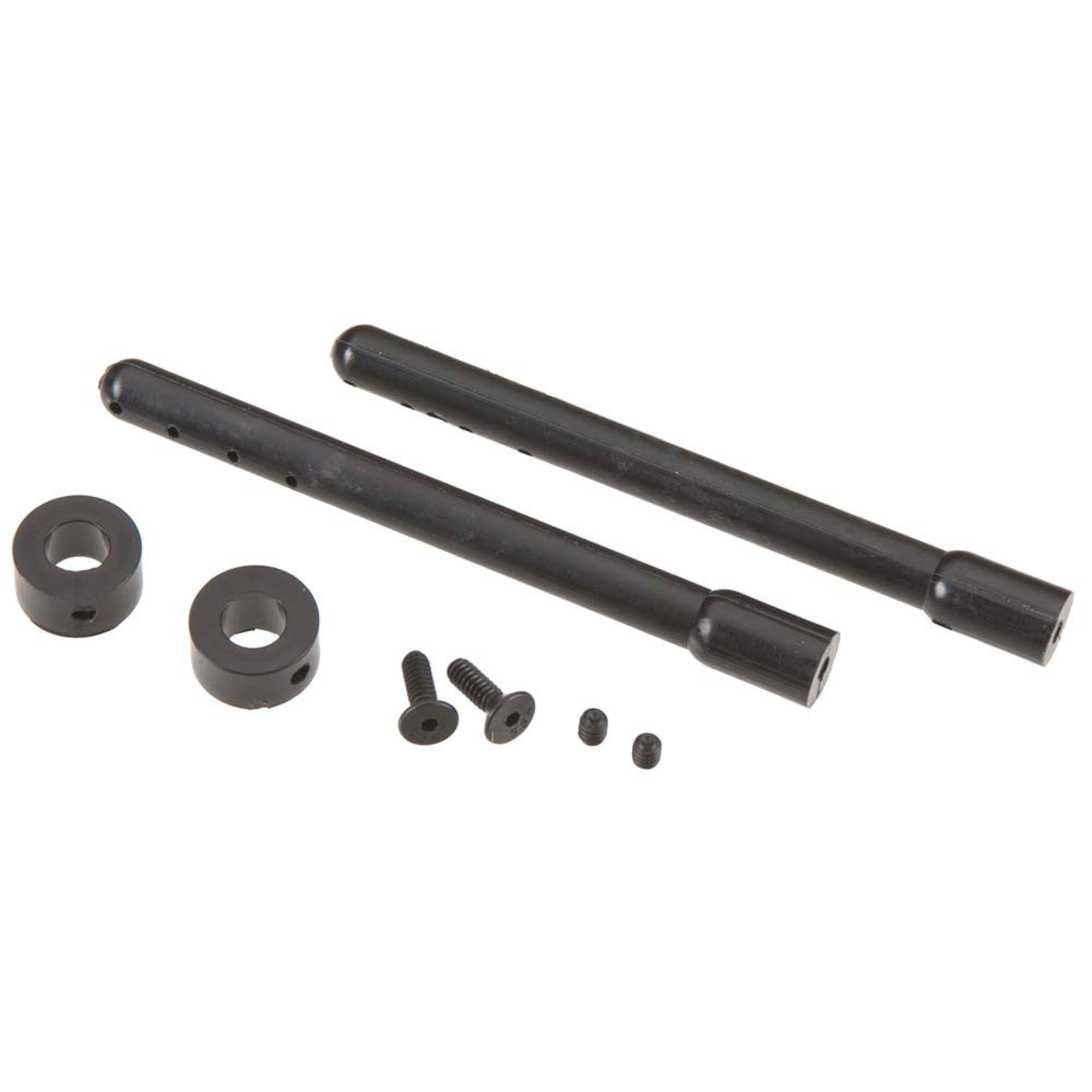 DuratraxRC Vehicle Nylon Body Post Set (2-Piece), Black, 2.5" to 3"