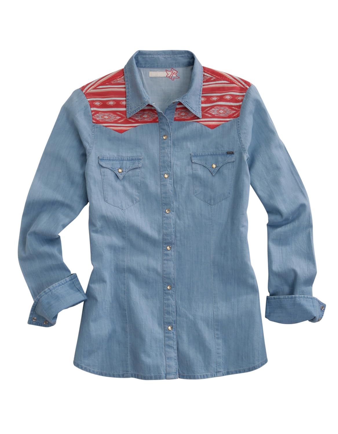 Tin Haul Western Shirt Womens L/S Aztec M Blue 10-050-0060-0605 BU