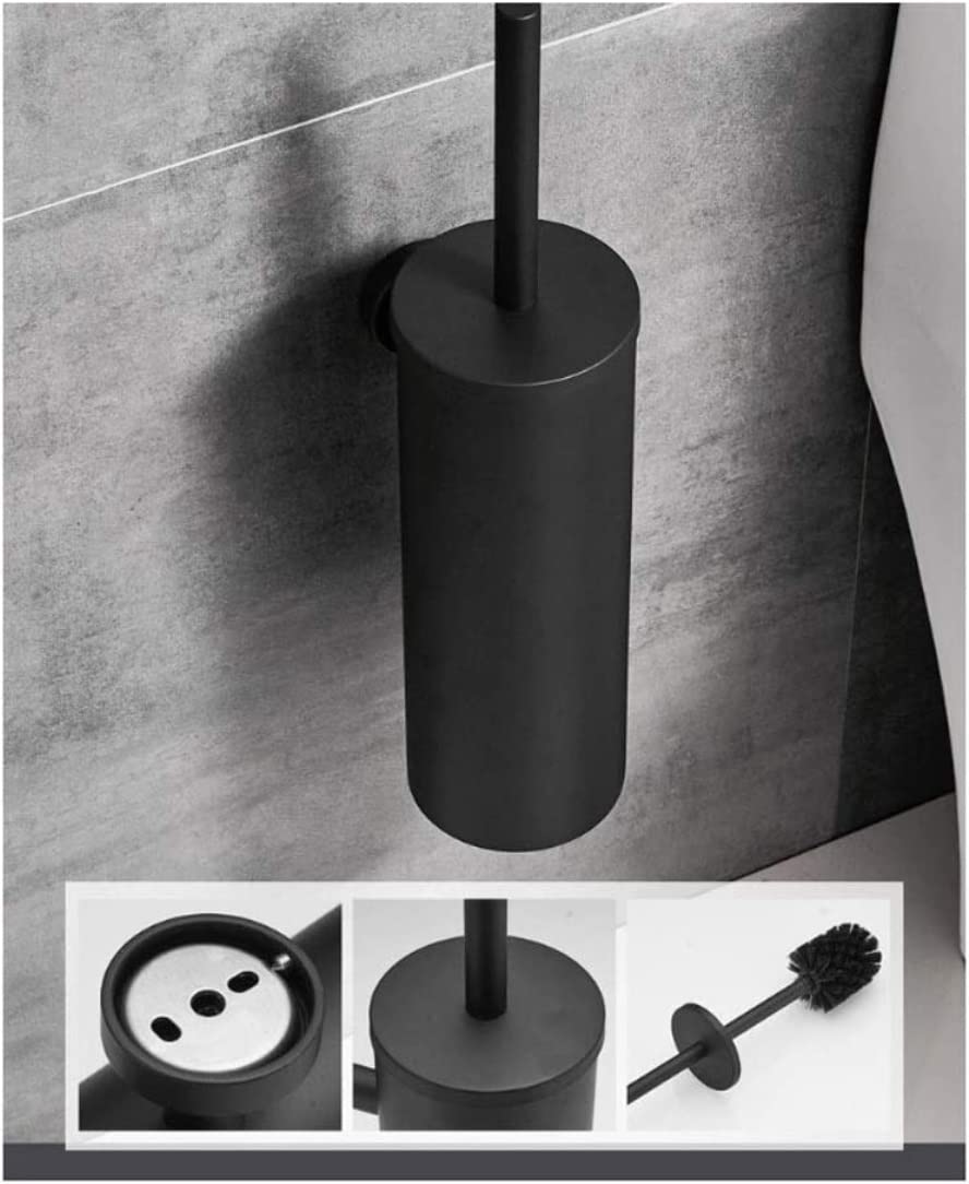 Escobilla WC Juego De Escobilla Y Soporte para Inodoro, Escobilla Y Soporte para Inodoro Montado En La Pared Escobillas para Inodoro De Acero Inoxidable para Baño Escobilla de Baño