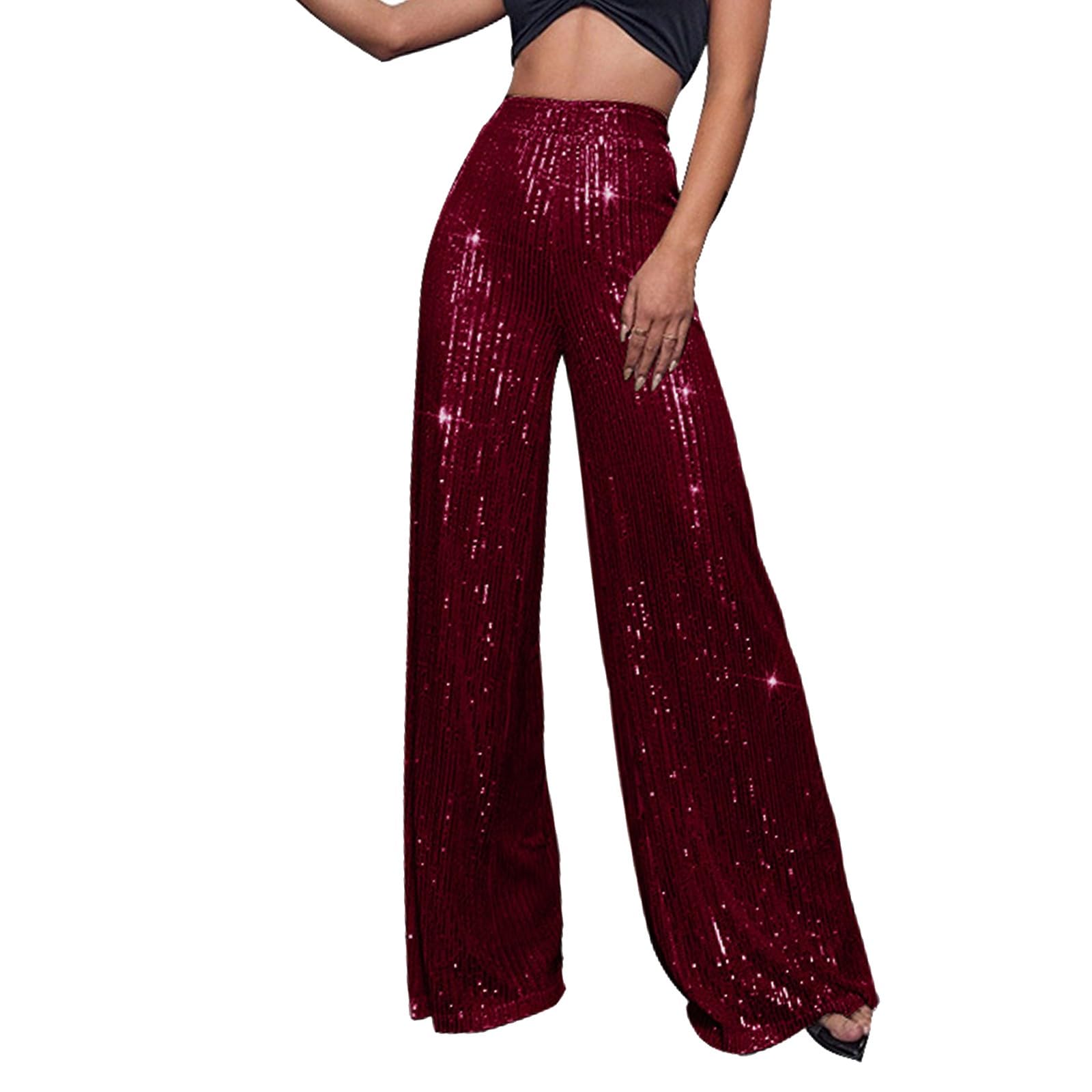 Generico Pantaloni Tuta Donna Leggeri a Zampa,Pantalone Tuta Cotone Donna Estiva,Pantaloni Tuta Donna Leggeri Palestra,Pantaloni Donna Curvy,Pantaloni Eleganti Donna,Pantalone Donna Elegante Blu