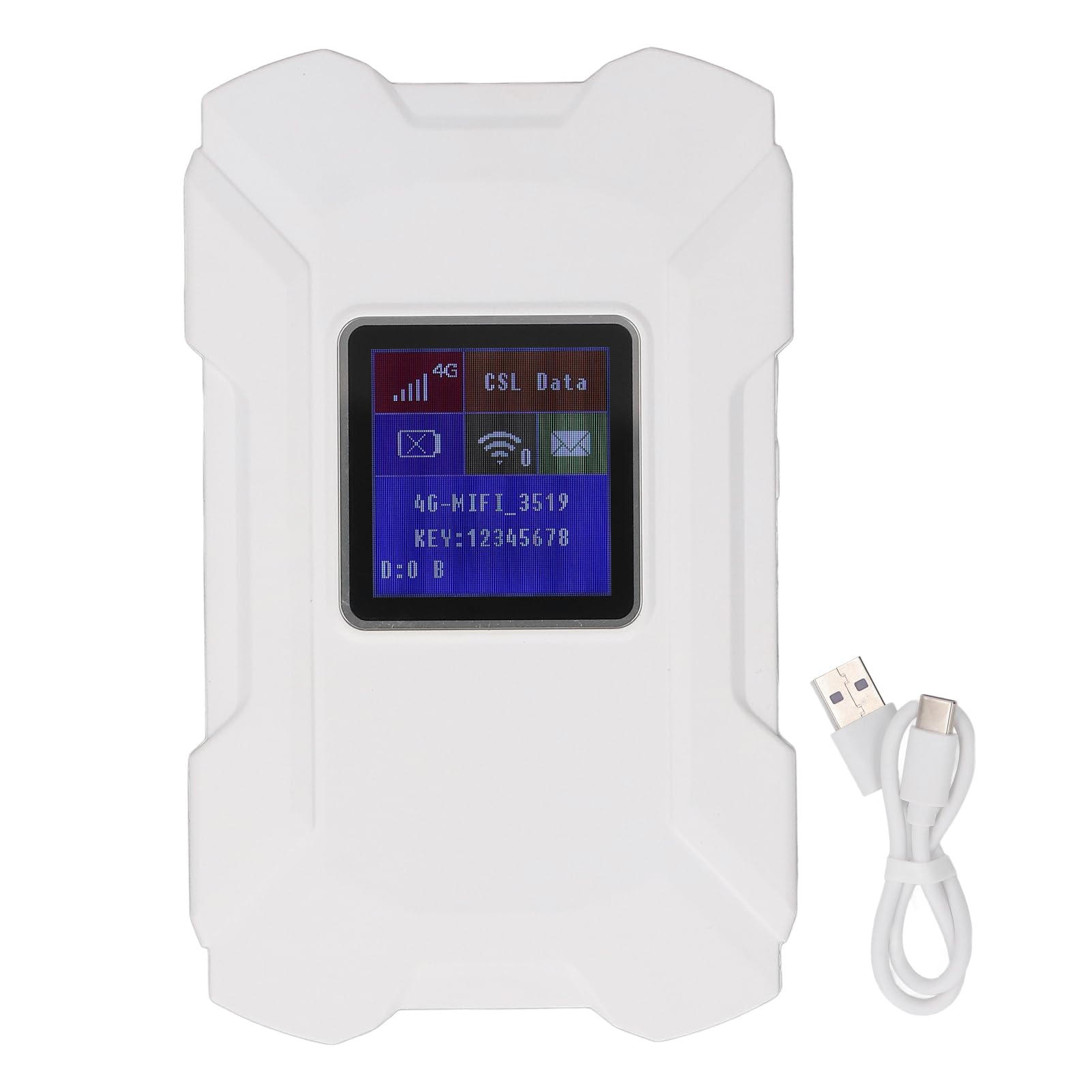 Annadue Hotspot WiFi Mobile 4G, Router WiFi Portatile per Viaggi, (WHITE)