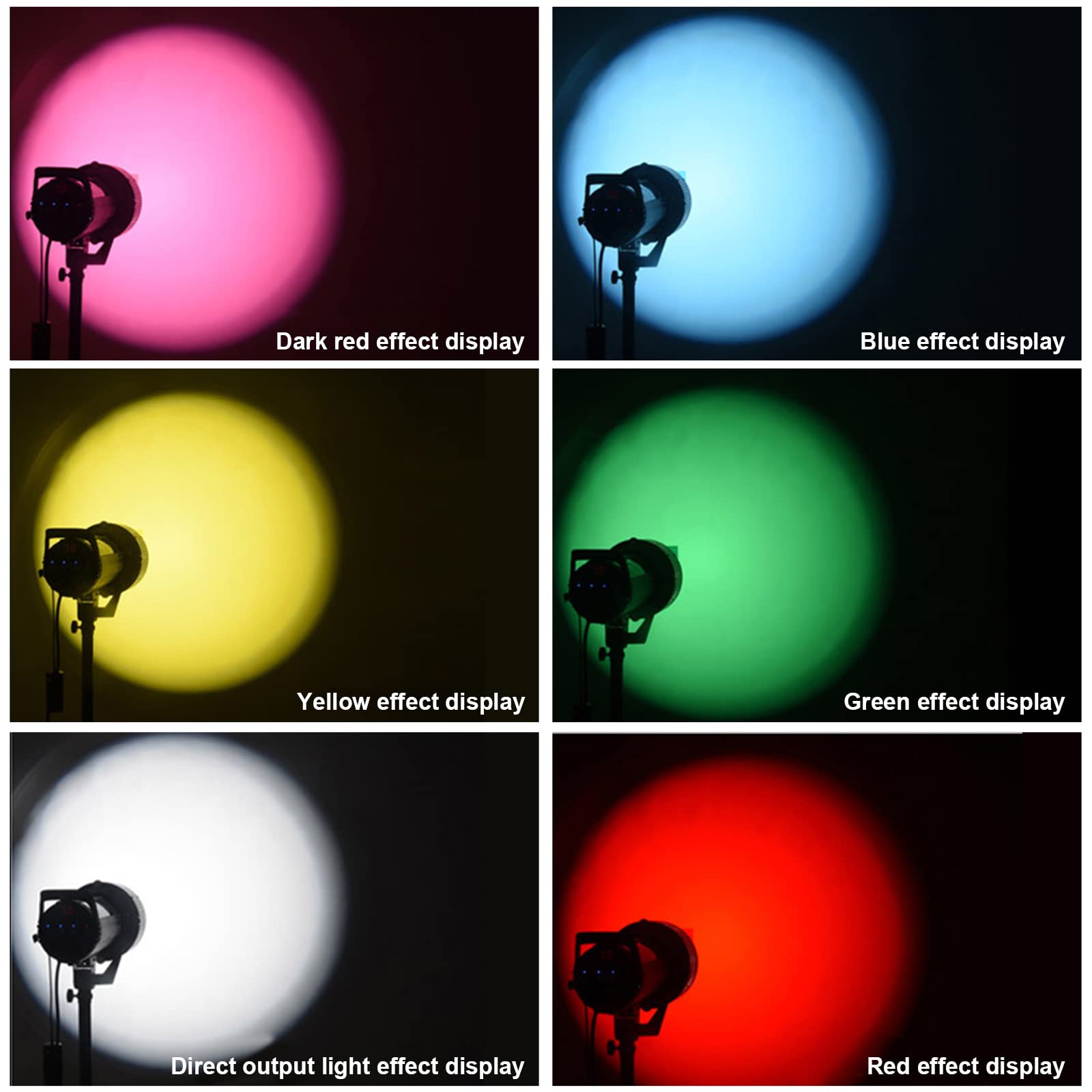 Soonpho Snoot óptico cónico con Soporte Bowens para fotografía, aleación de Aluminio GOBO proyector Bowens con 5 filtros de Color y 10 Gobos para luz LED Monolight Spotlight Studio Flash de luz