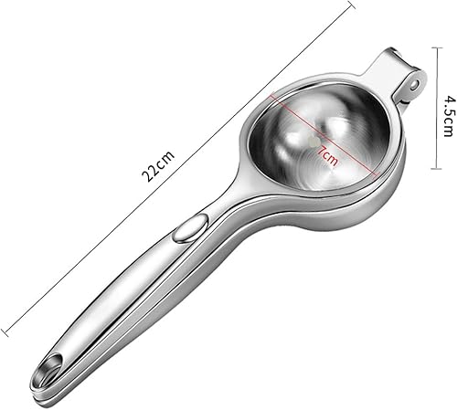 Miniatura 2 de Exprimidor de limón de acero inoxidable resistente  Exprimidor manual de cítricos para limones, limas y naranjas pequeñas  Prensa ergonómica de una