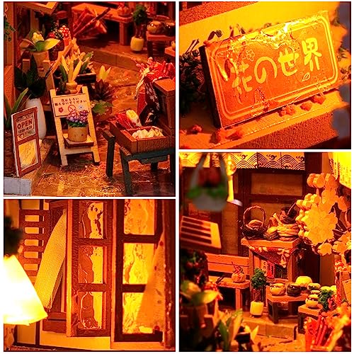 SUNDEER DIY Book Nook Kit, Wooden Book Nook Dollhouse Kit, Diy Miniature House Kit, 3D Miniature kit Decorative Bookcase - Image 4