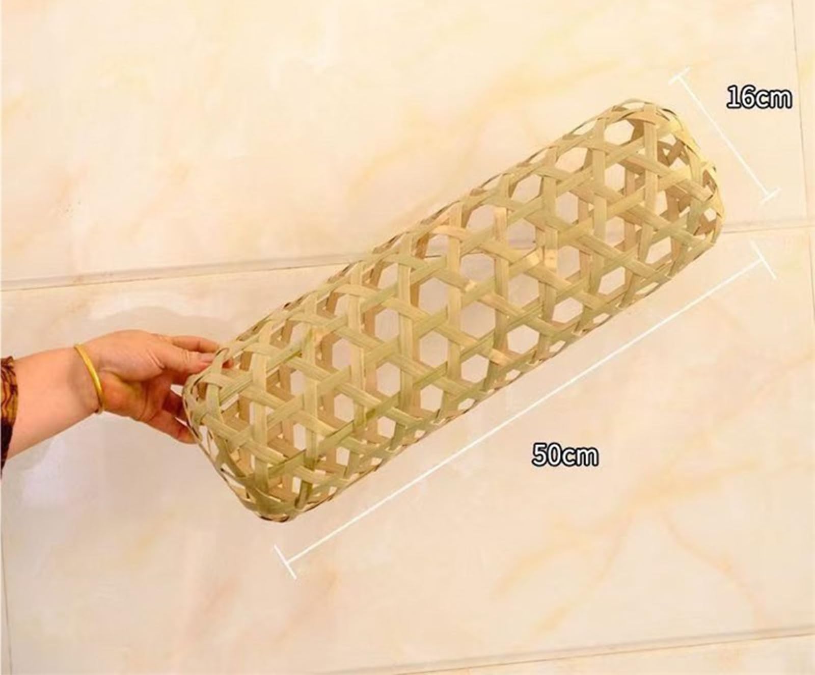 ,85 * 16cm,Cuscino in bambù Fatto A Mano, Cuscino Cilindrico in Fibra Naturale Intrecciata di Alta qualità, Esclusivo Cuscino Estivo Traspirante E Fresco per L'arredo della Camera da Letto
