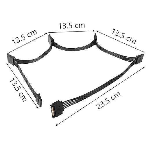 Cable Splitter SATA SinLoon 1 a 5 HDD SSD 23.5cm miniatura 3