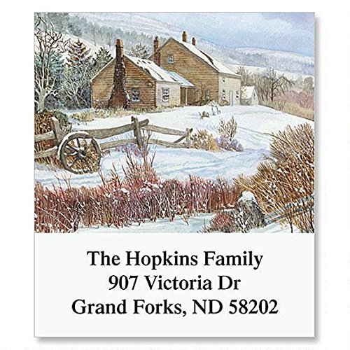 Country Image Self-Adhesive, Flat-Sheet Select Address Labels (12 Designs)