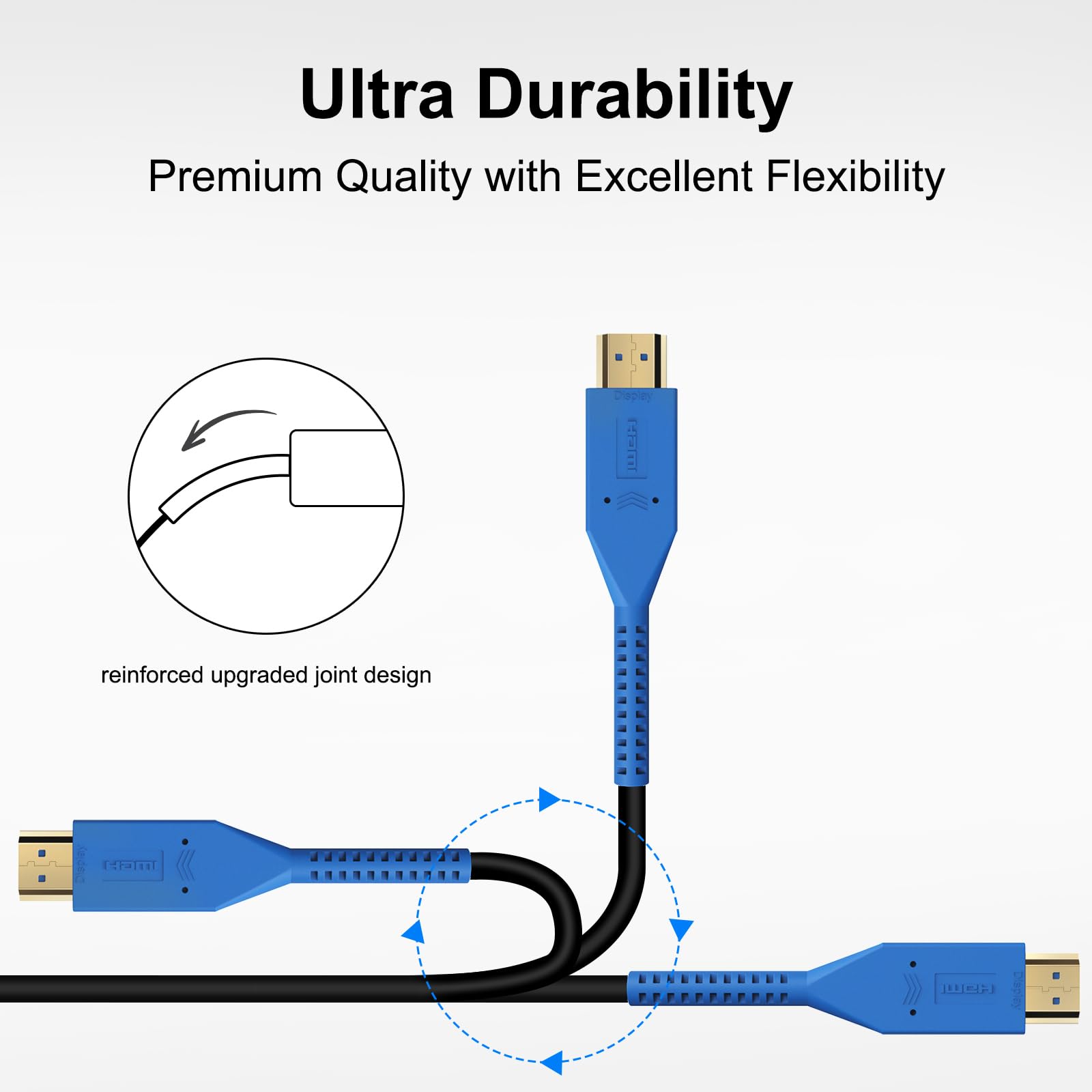 eARC HDR10 Dolby Vision 15,2 m kabel światłowodowy HDMI 2.1, 48 Gb/s, 8K @ 60 Hz, 4K @ 120 Hz, eARC HDR10 Dolby Vision do PS4/PS5, Xbox X/S, TV HD, monitor, kina domowego