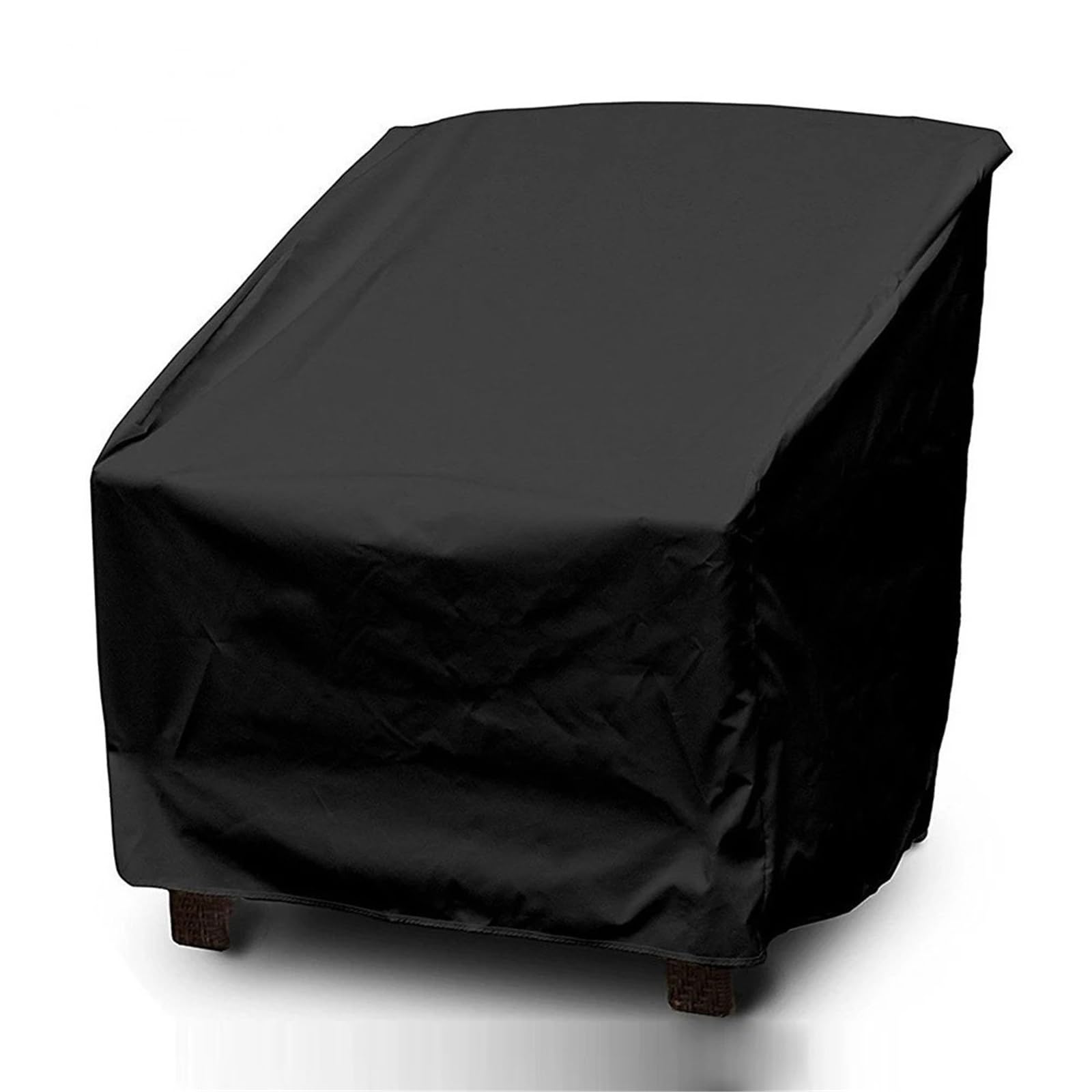 Stacked Chair Cover Waterproof Patio Garden Furniture Protector Organizer For Outdoor Sofa Armchair For Furniture(Black)