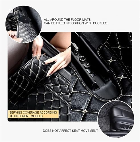 Miniatura 6 de VOZAR Alfombrillas personalizadas para el piso del automóvil para el 99 % de los modelos de automóviles de lujo, impermeables, antideslizantes,
