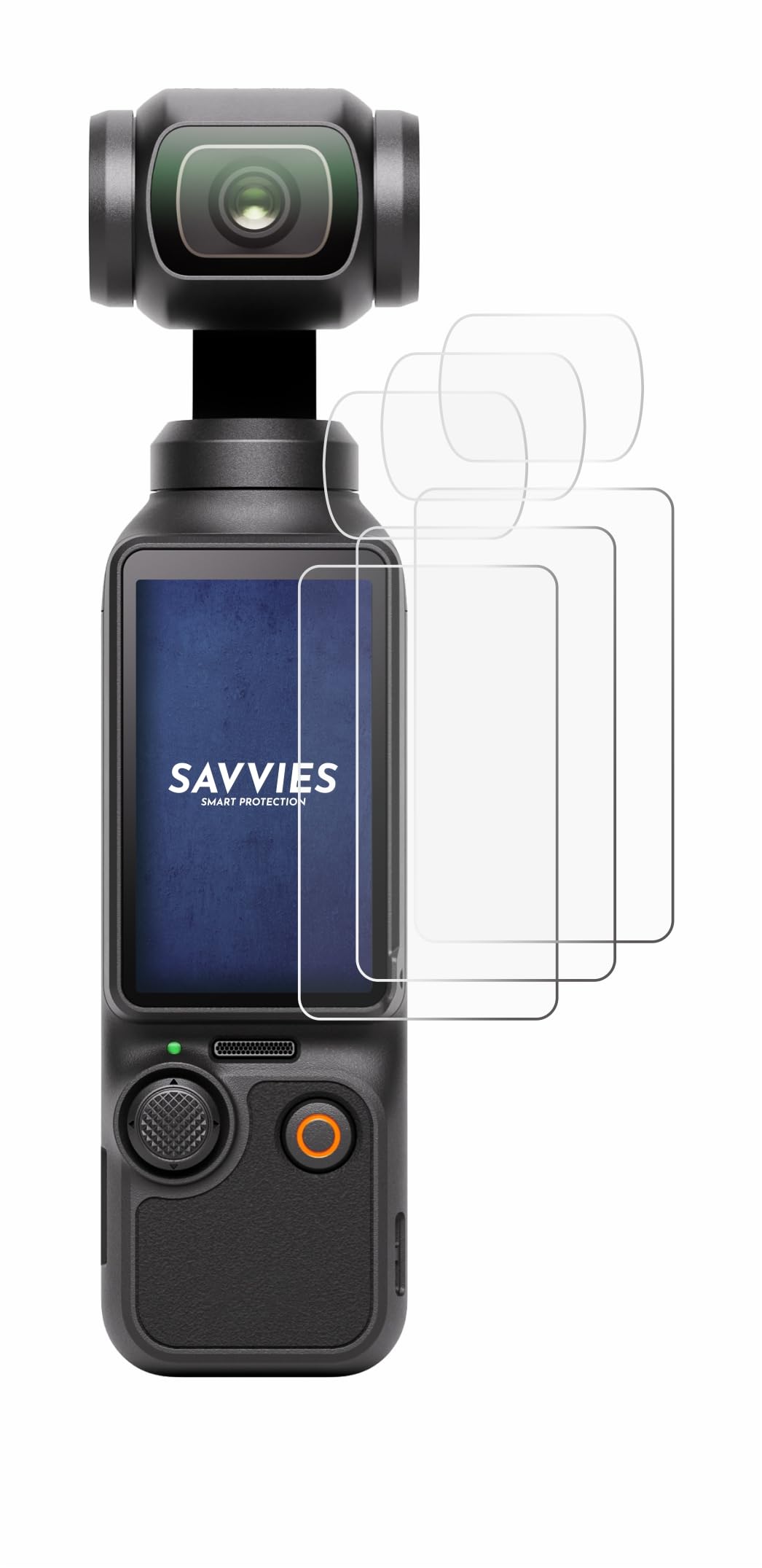savvies 6 Pezzi Pellicola Protettiva per DJI Osmo Pocket 3 (Display + Lente) Protezione Schermo Trasparente