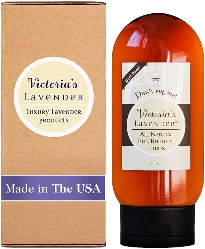 Victoria's Lavender Loção Corporal Don’t Bug Me com aloe vera e óleos essenciais, 113 g