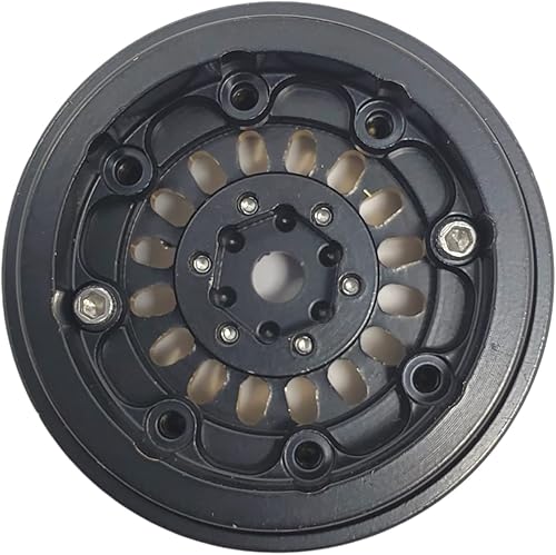 Miniatura 4 de NHX RC - Llantas de latón negro Beadlock de 1.0 pulgadas, 4 piezas Axial SCX24