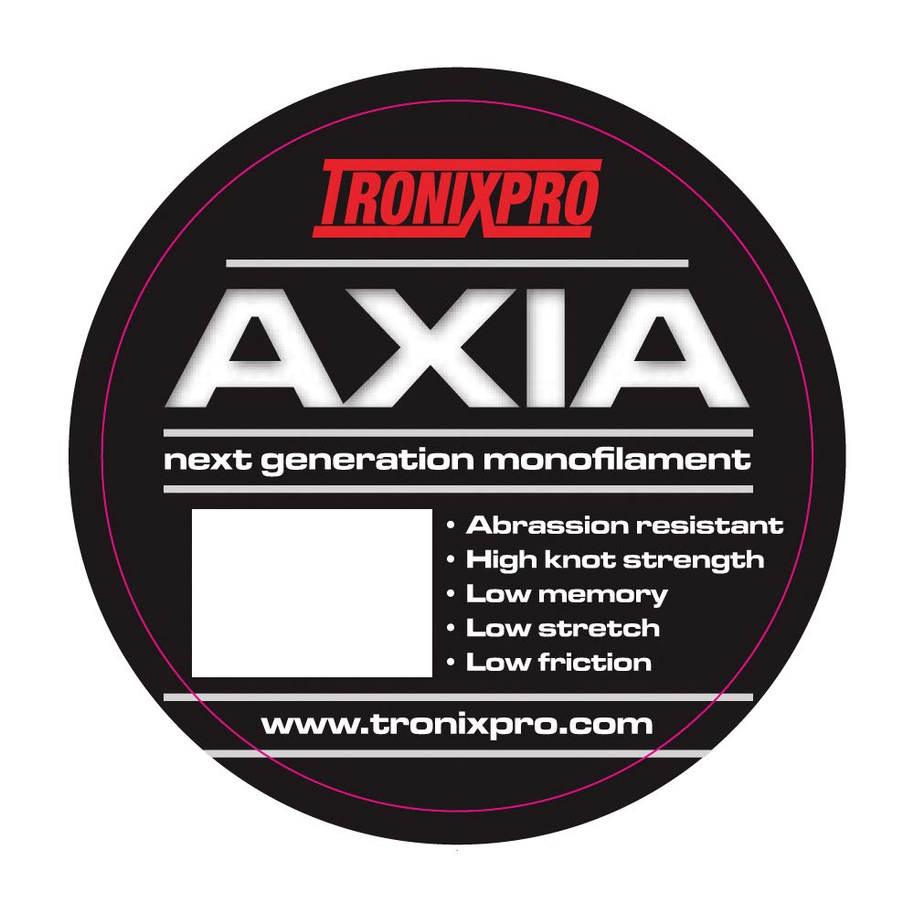 Tronixpro AXIA Reel Line | Clear, Yellow, Red | 12, 15, 18, 20, 25, 30, 35lb