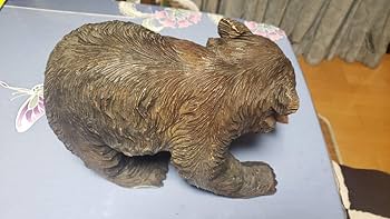 木彫り熊 熊 根付 木製 彫刻 置き根付 提げ物 骨董 アンティーク 黄楊 Amazon.co.jp: 熊 1959年 在銘 秀峰 作 木彫り 熊 置物 細密細工