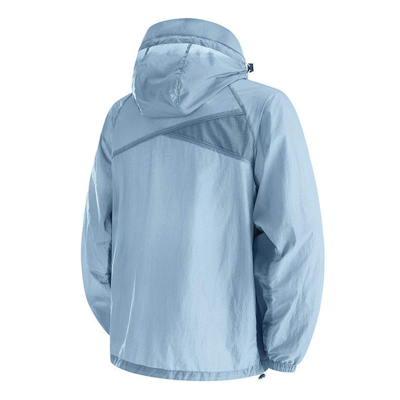 Genérico Camiseta Upf 50 Hombre - Chaqueta Informal Ligera Cortavientos Transpirable CóModa Para Deportes Al Aire Libre Y Viajes