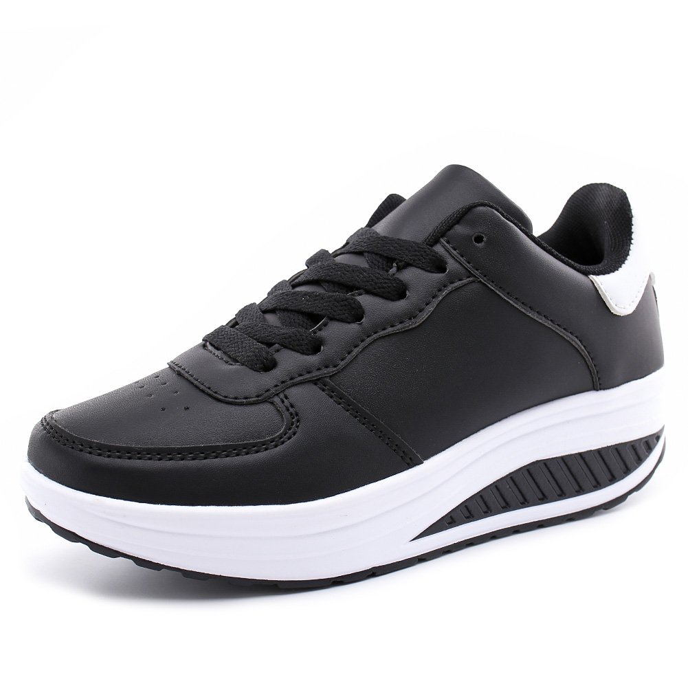 Mujer Cuña Deportivas Zapatillas Plataforma Casual Running Sneakers Ligero Caminar Zapatos