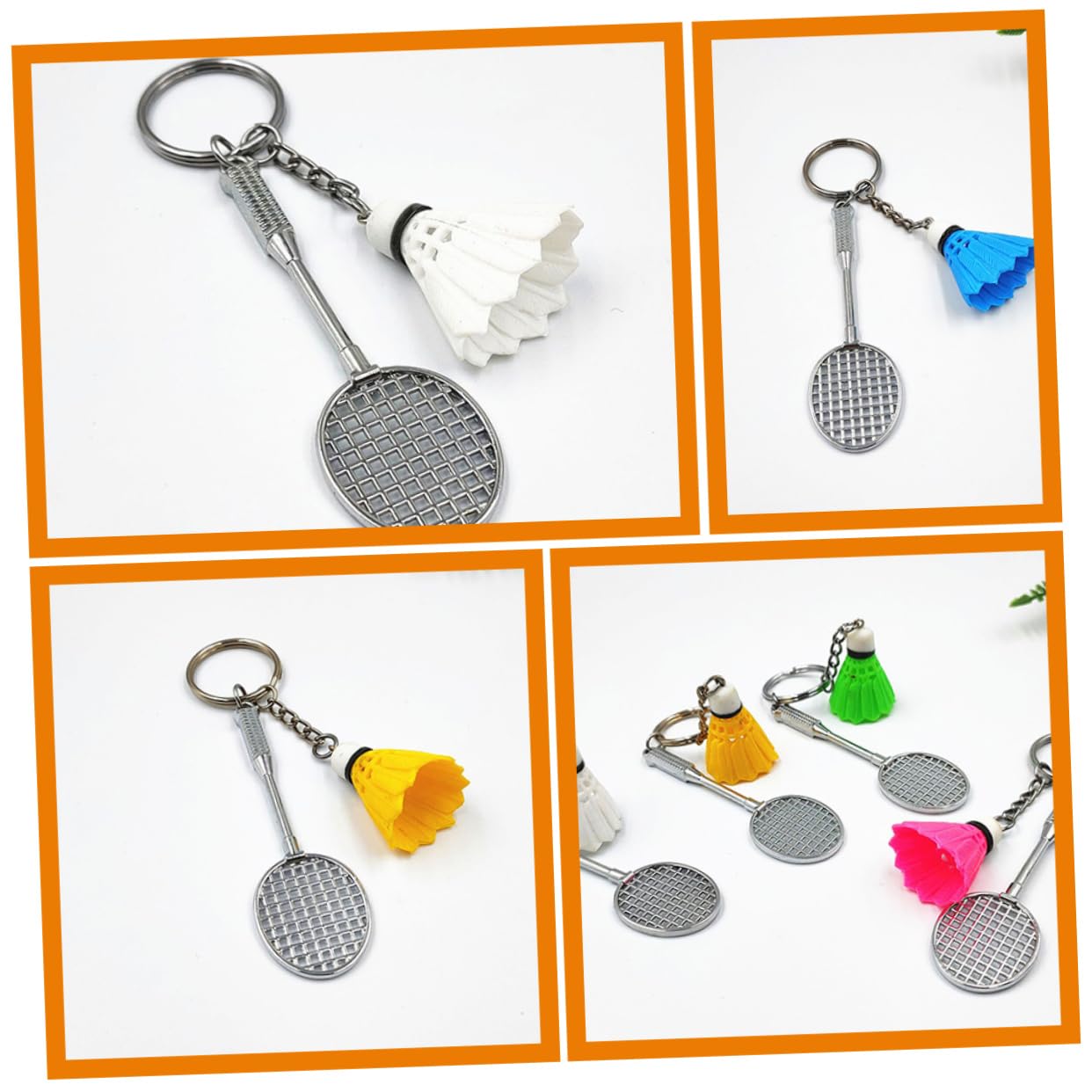 GALPADA portachiavi da badminton catena chiave dell'auto portachiavi per chiavi auto borse taschen portachiavi per auto tennis portachiavi con pallina da badminton ciondoli per zaino