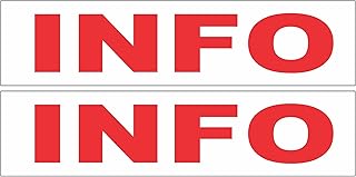 2-6x24 Info Real Estate Rider Sign Red information