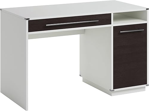 Sauder 425845 Vista Key Escritorio de pedestal individual, acabado en roble perla