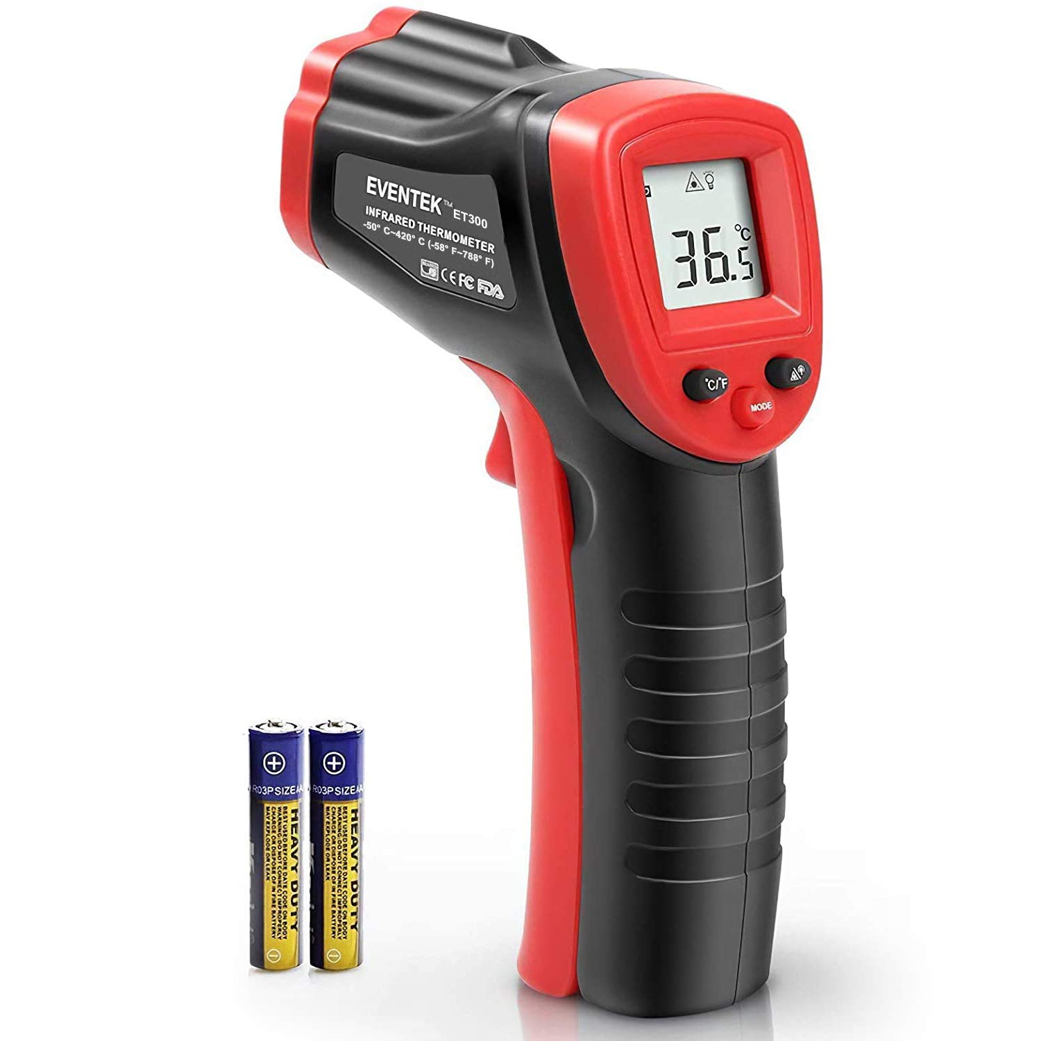 Infrared Thermometer, Eventek IR Laser Thermometer, NonContact Digital