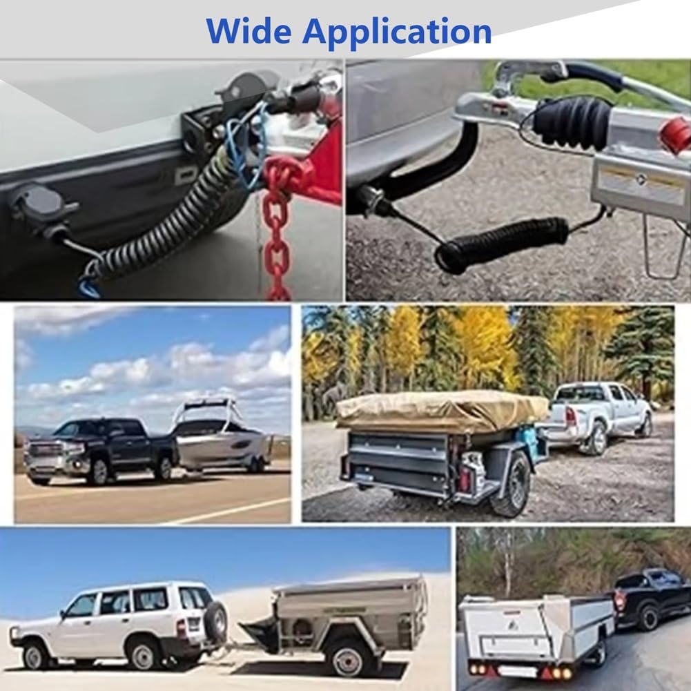 13-pinowy męski na 7-pinowy męski kabel przedłużający do przyczepy, kabel przedłużający kabel holowniczy, złącze okablowania przyczepy, wtyczka przyczepy kempingowej, przedłużacz