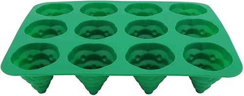 Molde de silicona para tartas de 12 rejillas, forma de árbol de Navidad, magdalenas, molde antiadherente, herramienta para hornear para el hogar,