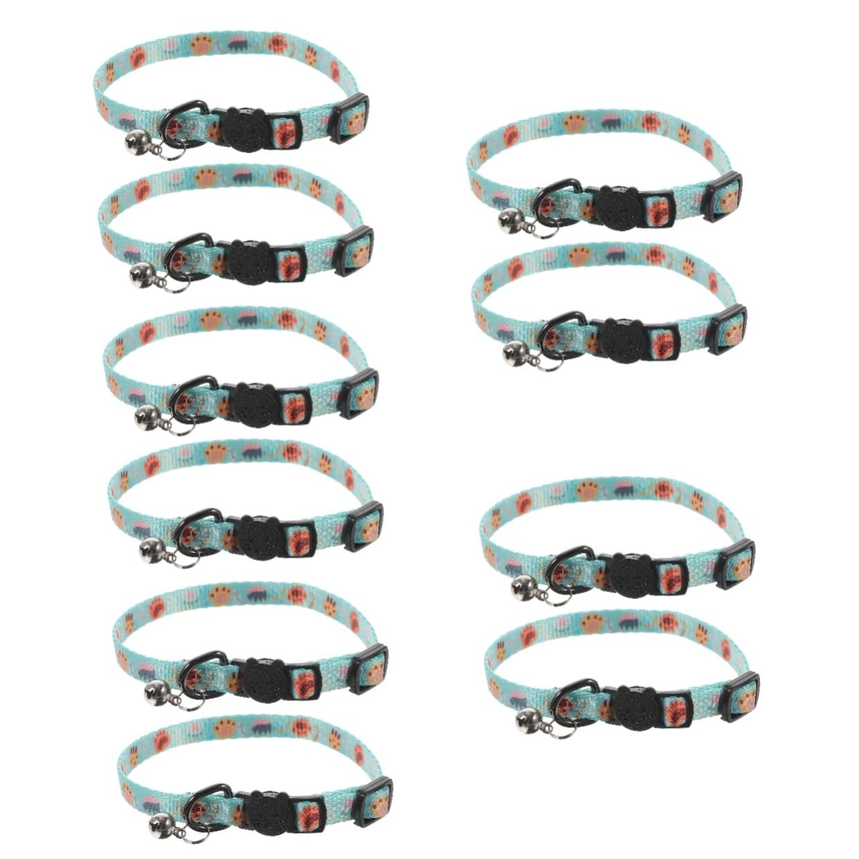 VANZACK 10pièces Collier pour Chat avec Pendentifs De Colliers Ajustables Sécurisés pour Chats Femelles Et Mâles Idéaux pour Événements Et Activités Extérieures