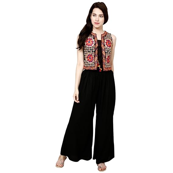Women's Embroiderd Ethnic Shrug or Jacket RL96 and Special Embroidered Cotton Koti/Jacket/Waist Coat for Women